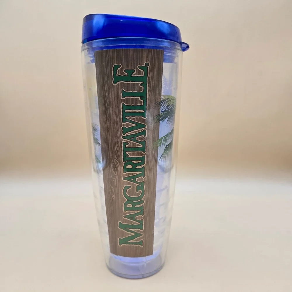 Margaritaville 26oz Insulated Tumbler It's‎ 5 O'Clock Somewhere Blue Lid USA